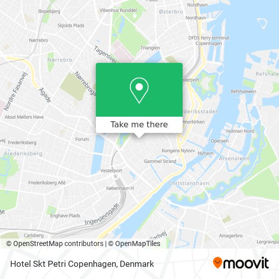 Hotel Skt Petri Copenhagen map
