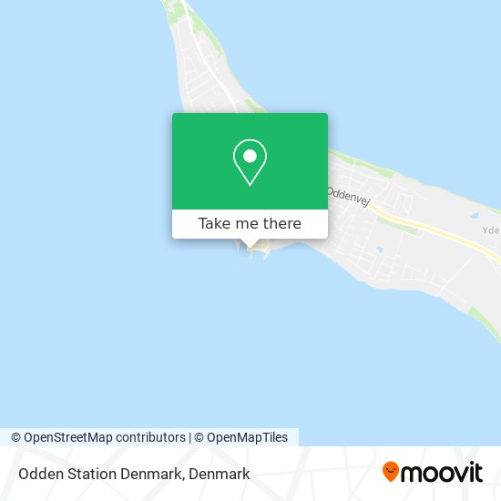 Odden Station Denmark map
