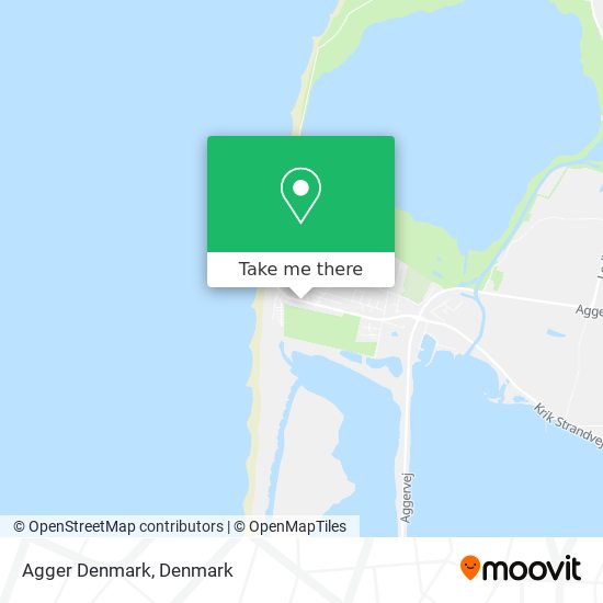 Agger Denmark map