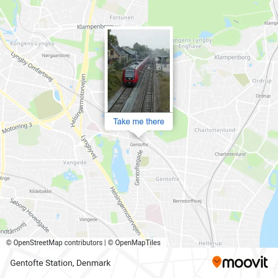 Gentofte Station map