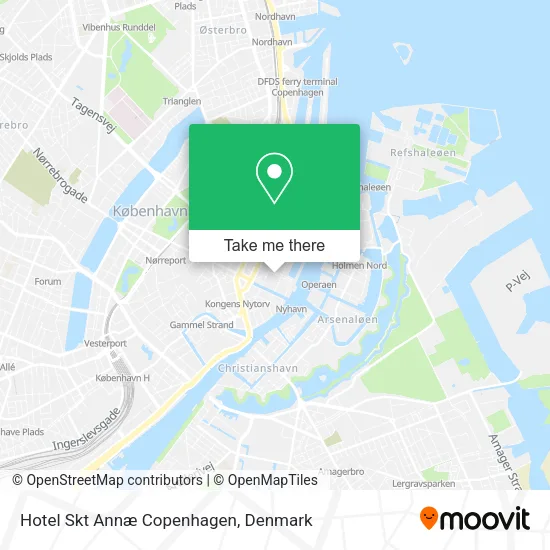 Hotel Skt Annæ Copenhagen map