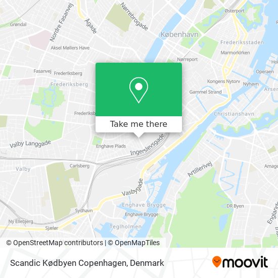 Scandic Kødbyen Copenhagen map