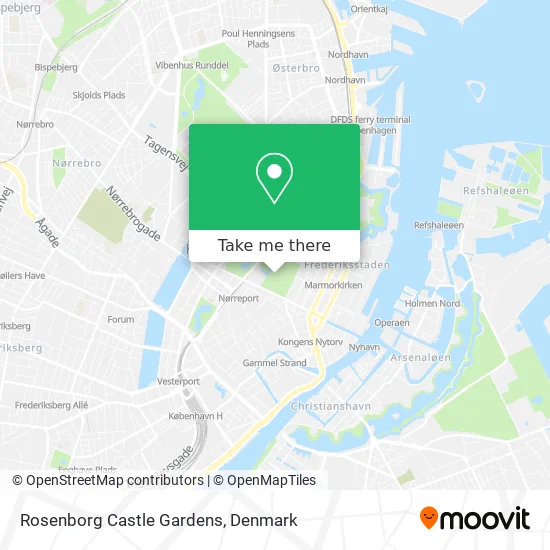 Rosenborg Castle Gardens map