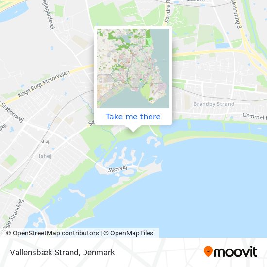 Vallensbæk Strand map