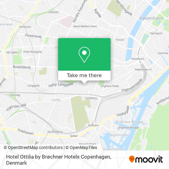 Hotel Ottilia by Brøchner Hotels Copenhagen map