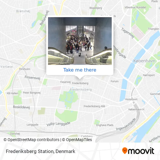Frederiksberg Station map