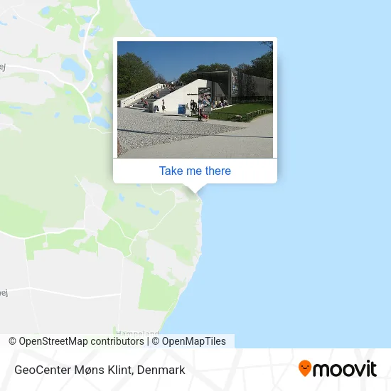 GeoCenter Møns Klint map