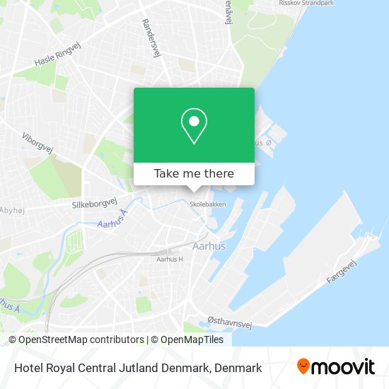 Hotel Royal Central Jutland Denmark map