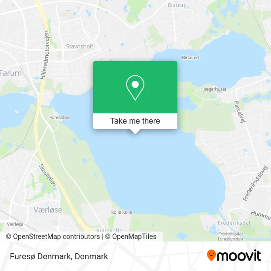 Furesø Denmark map