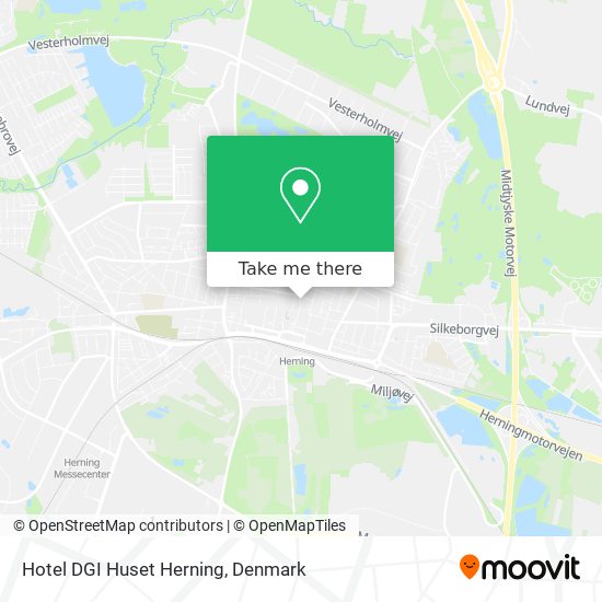 Hotel DGI Huset Herning map