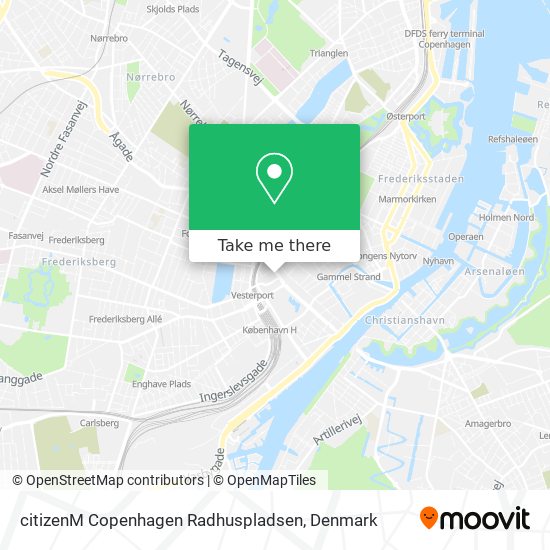 citizenM Copenhagen Radhuspladsen map