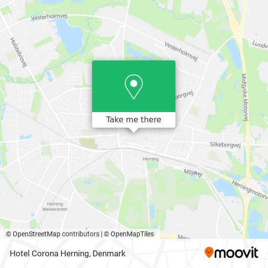 Hotel Corona Herning map