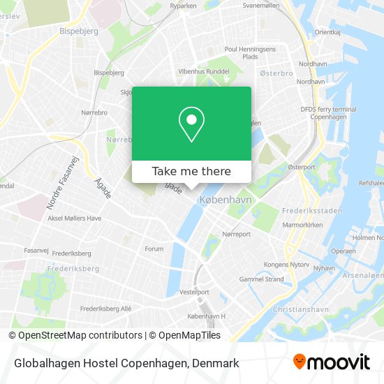 Globalhagen Hostel Copenhagen map
