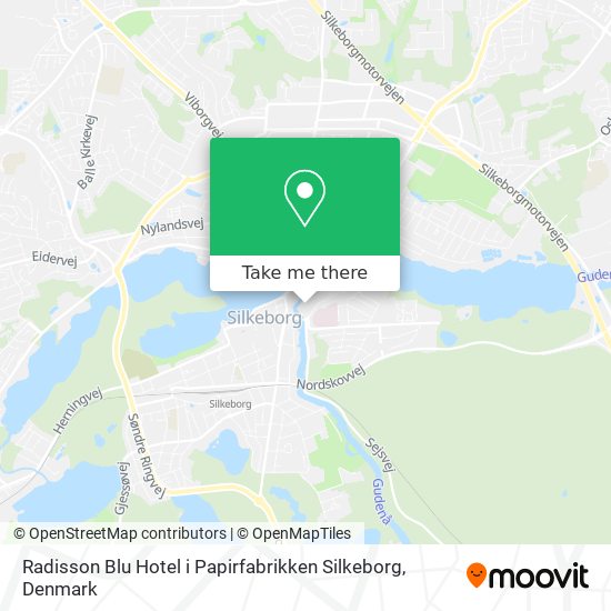 Radisson Blu Hotel i Papirfabrikken Silkeborg map