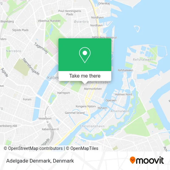 Adelgade Denmark map