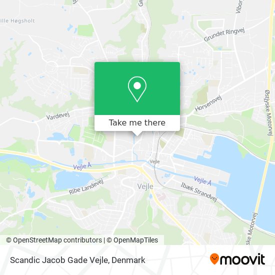 Scandic Jacob Gade Vejle map