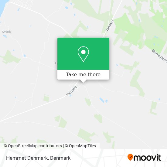 Hemmet Denmark map