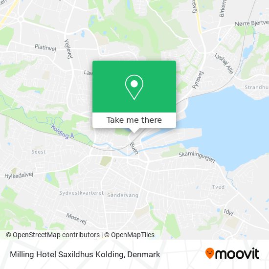 Milling Hotel Saxildhus Kolding map
