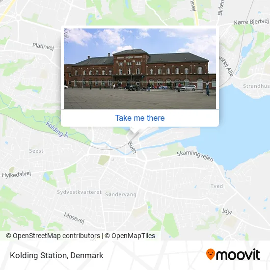 Kolding Station map