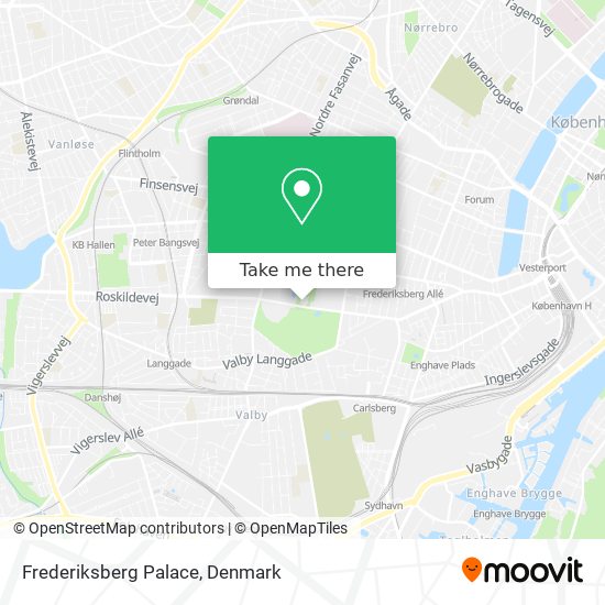 Frederiksberg Palace map