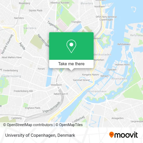 University of Copenhagen map