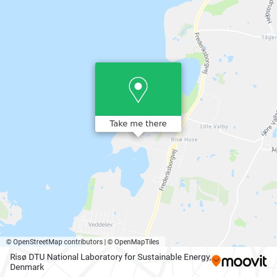 Risø DTU National Laboratory for Sustainable Energy map