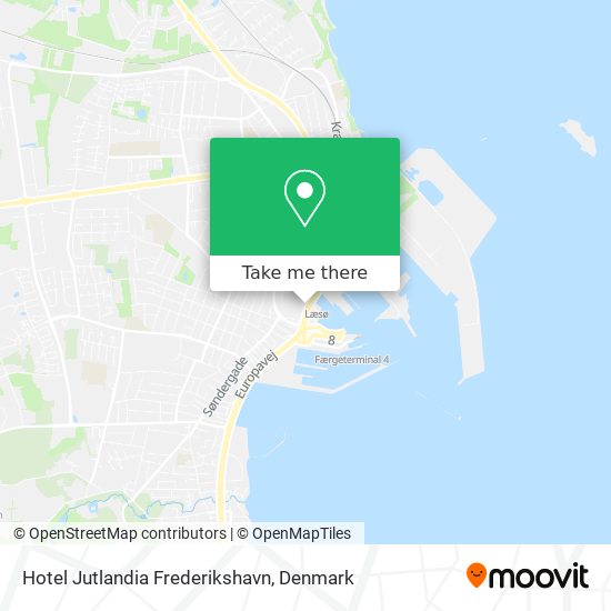 Hotel Jutlandia Frederikshavn map