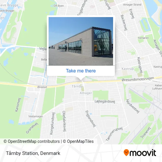 Tårnby Station map