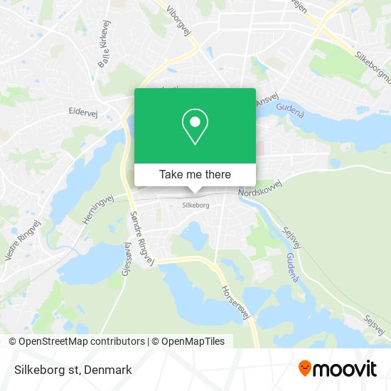Silkeborg st map