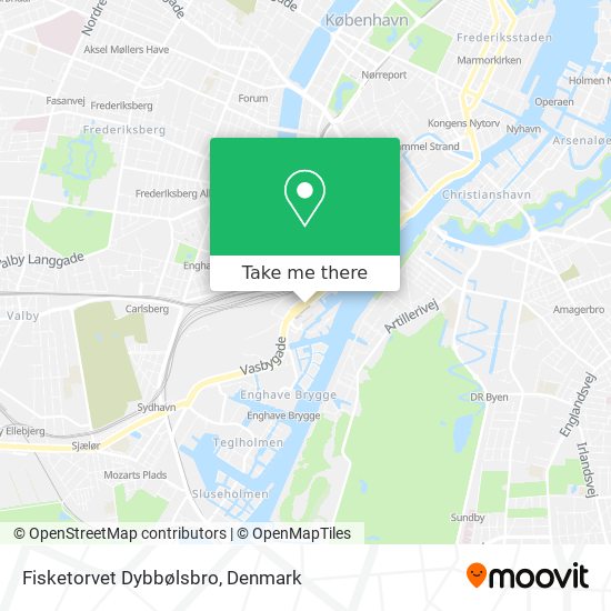 Fisketorvet Dybbølsbro map