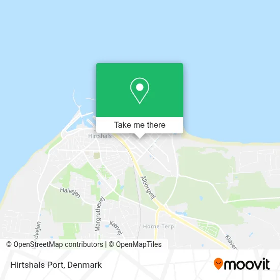 Hirtshals Port map