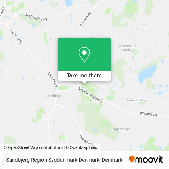 Sandbjerg Region Syddanmark Denmark map