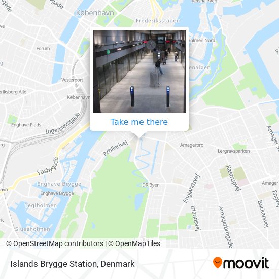 Islands Brygge Station map