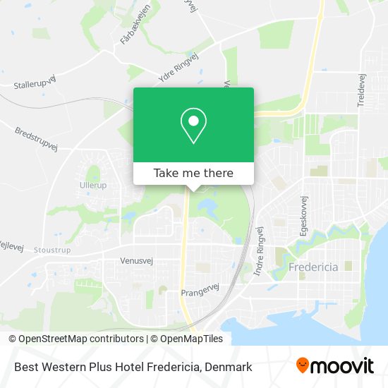 Best Western Plus Hotel Fredericia map