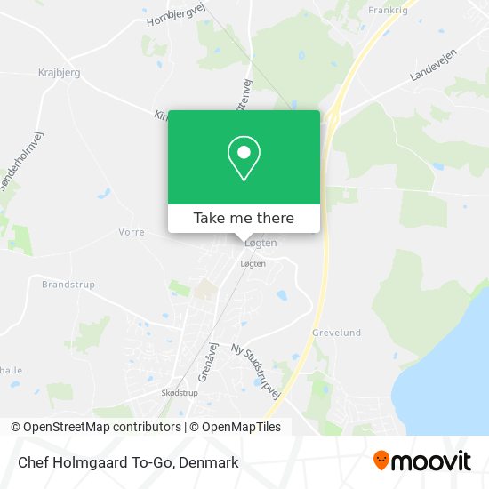 Chef Holmgaard To-Go map