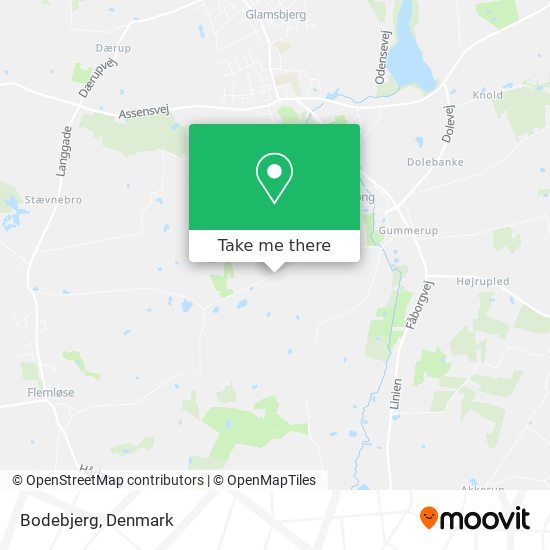 Bodebjerg map