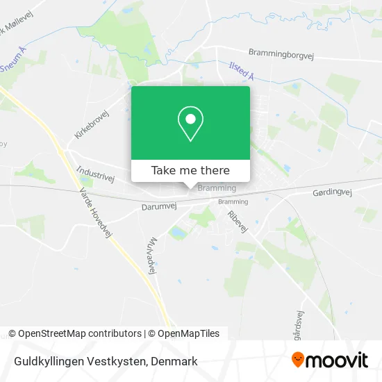 Guldkyllingen Vestkysten map