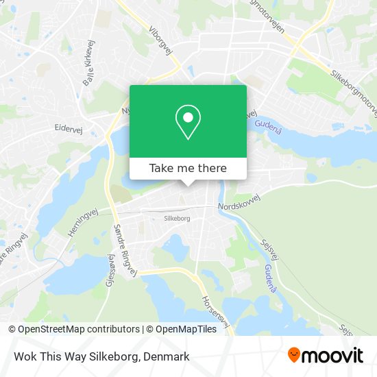 Wok This Way Silkeborg map