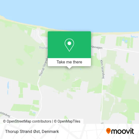 Thorup Strand Øst map