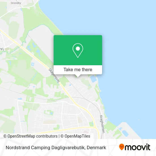 Nordstrand Camping Dagligvarebutik map