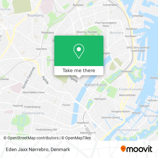 Eden Jaxx Nørrebro map