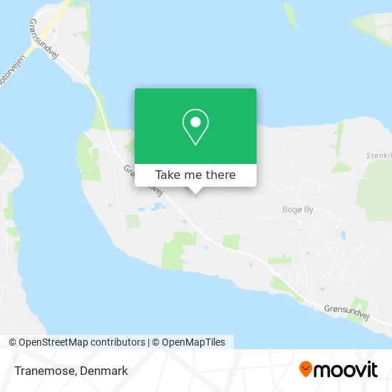 Tranemose map