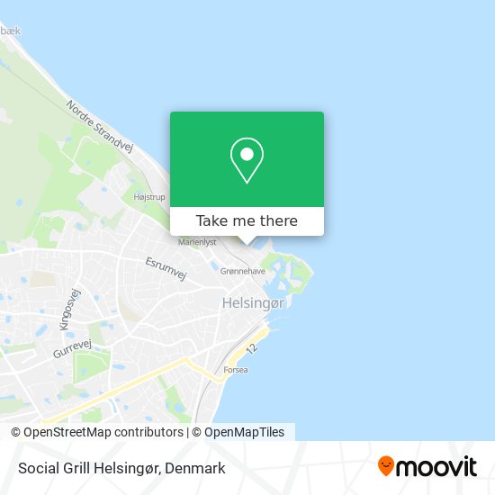 Social Grill Helsingør map