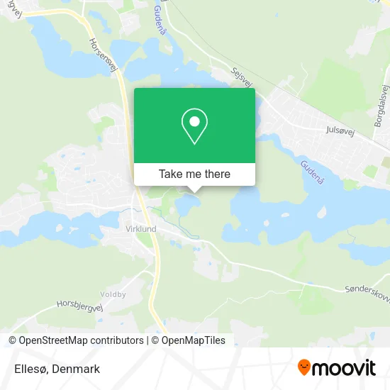 Ellesø map