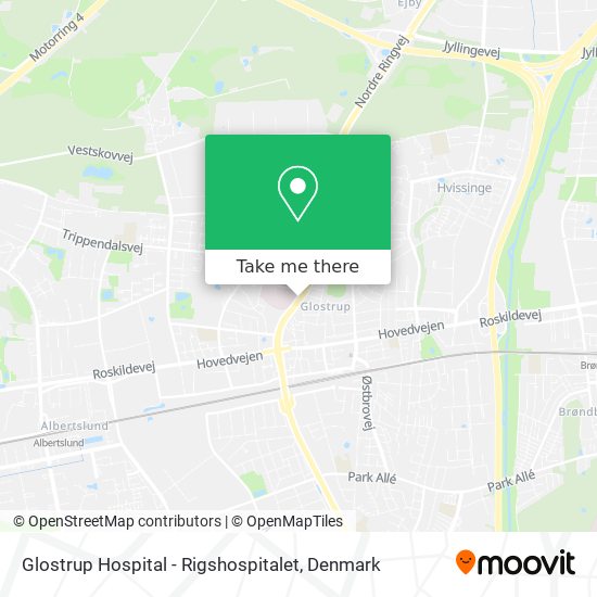 Glostrup Hospital - Rigshospitalet map