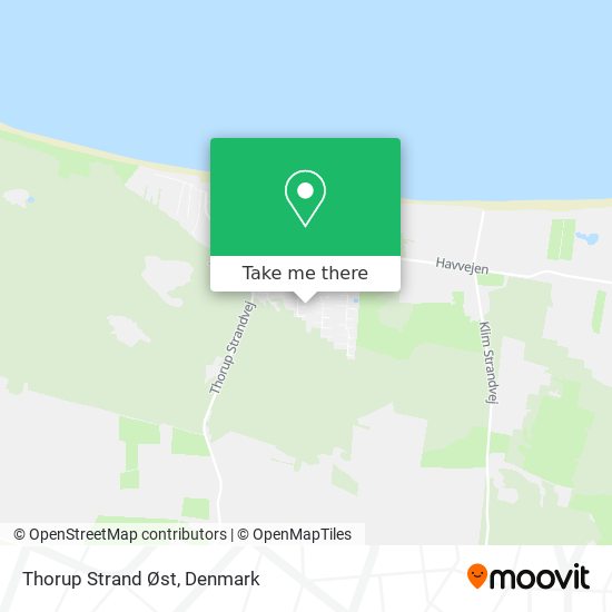 Thorup Strand Øst map