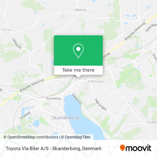 Toyota Via Biler A / S - Skanderborg map