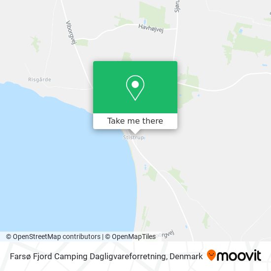 Farsø Fjord Camping Dagligvareforretning map