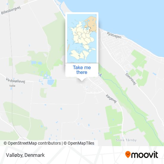 Valløby map