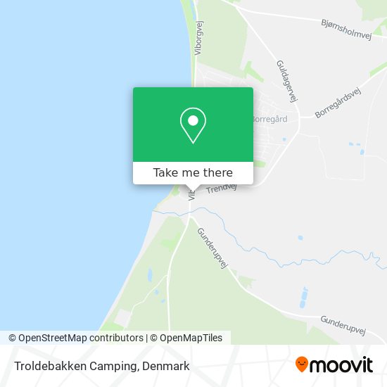 Troldebakken Camping map